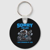 Cranken My Hog Funny Sarcasm Late Quotes Cool Bike Sleutelhanger (Voorkant)