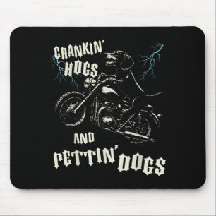Crankin' varkens en aaien honden liefhebbers biker muismat