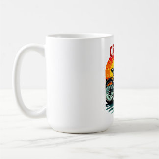 Cranky Biker T-shirt: zonsondergang en tijdloze f Koffiemok