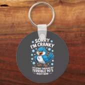 Cranky Bird Terrible 90s Funny Quote Design Sleutelhanger (Voorkant)