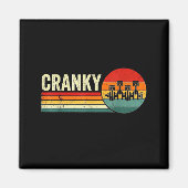 Cranky Car Engine Crankshaft Fathers Day Dad Men H Magneet (Voorkant)