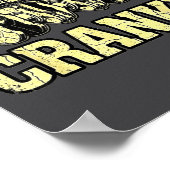 Cranky Car Engine Crankshaft Fathers Day Dad Men H Poster (Hoek)