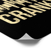 Cranky Car Engine Crankshaft Lover Mechanics Fathe Poster (Hoek)