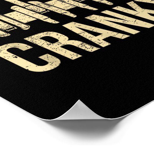 Cranky Car Engine Crankshaft Lover Mechanics Fathe Poster (Hoek)