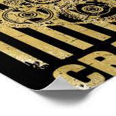 Cranky Car Engine Crankshaft Lover Mechanics Fathe Poster (Hoek)