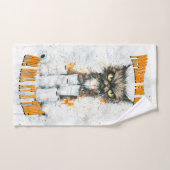 Cranky Cat hamsteren voor een crisis Handdoek (Handdoek)