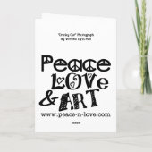 Cranky Cat Humorous Birthday Kaart (Achterkant)