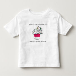 Cranky Cupcake Girls Ruffled Tshirt in White