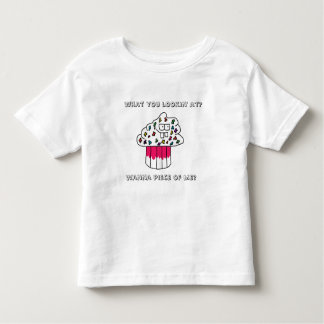 Cranky Cupcake Girls Ruffled Tshirt in White