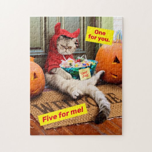 Cranky Devil Cat Legpuzzel (Verticaal)