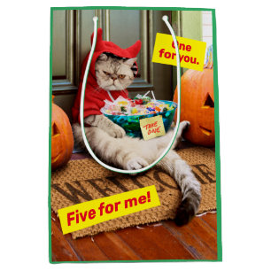 Cranky Devil Cat Medium Cadeauzakje