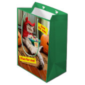 Cranky Devil Cat Medium Cadeauzakje (Achterkant Gekanteld)