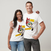 Cranky Devil Cat T-shirt (Unisex)