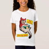 Cranky Devil Cat T-shirt (Voorkant)