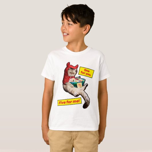 Cranky Devil Cat T-shirt (Voorkant volledig)