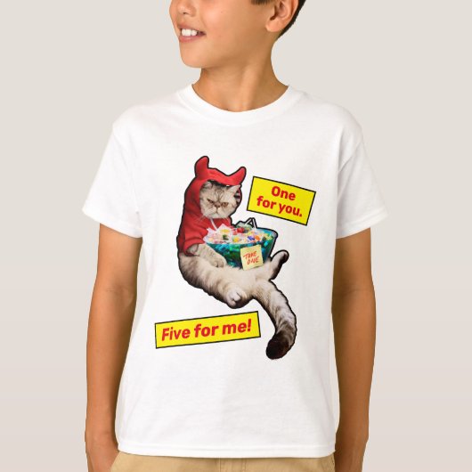 Cranky Devil Cat T-shirt (Voorkant)