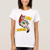 Cranky Devil Cat T-shirt (Voorkant)
