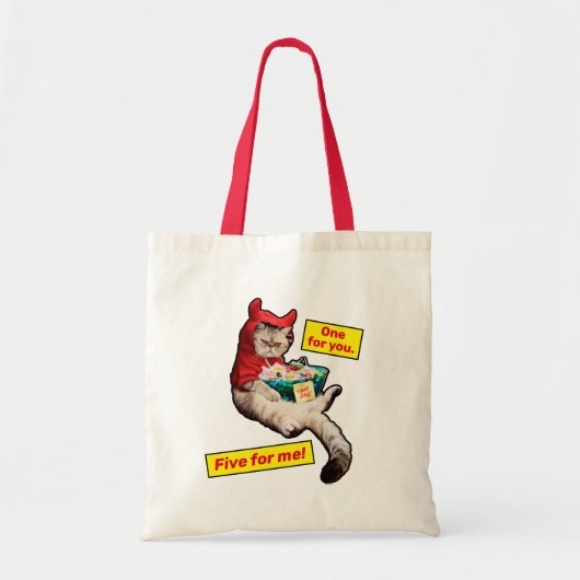 Cranky Devil Cat Tote Bag (Voorkant)