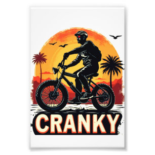 Cranky: Energize Your Ride - Leuk T-shirt voor fie Foto Afdruk