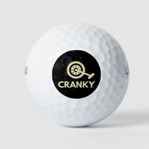 Cranky / fiets / cyclist golfballen