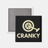 Cranky / fiets / cyclist magneet (Voorkant / Achterkant)
