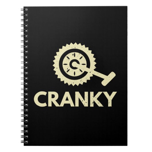 Cranky / fiets / cyclist notitieboek (Voorkant)