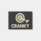 Cranky / fiets / cyclist post-it® notes (Voorkant)