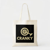 Cranky / fiets / cyclist tote bag (Voorkant)