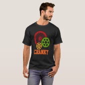 Cranky fiets fietsen fiets rijden fiets grafiek t-shirt (Voorkant volledig)