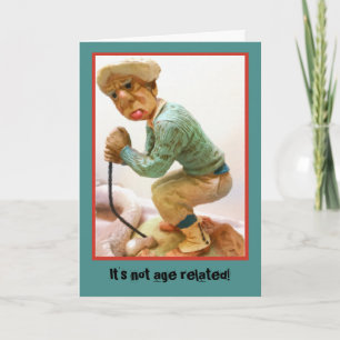 Cranky Golfer Birthday Card Kaart