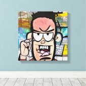 Cranky Man Canvas Afdruk (Insitu (Houten vloer))