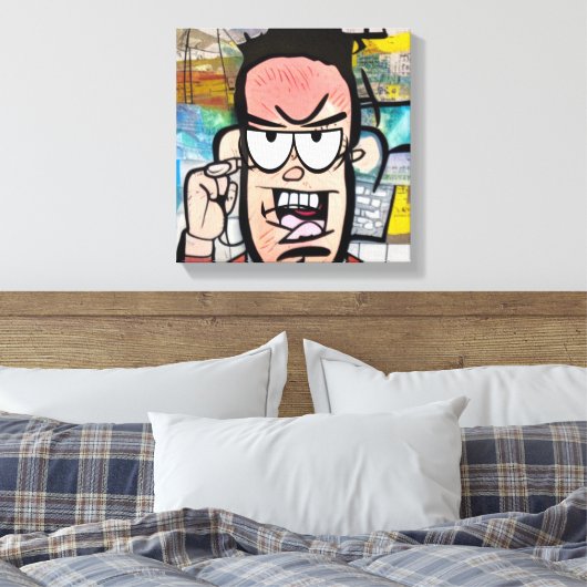 Cranky Man Canvas Afdruk (Insitu (Slaapkamer))