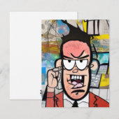 Cranky Man Notitiekaartje (Voorkant / Achterkant)