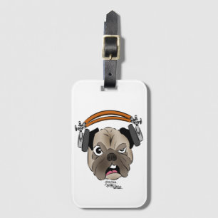 Cranky Old Dog-Faced Ham Bagagelabel