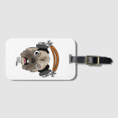 Cranky Old Dog-Faced Ham Bagagelabel (Voorkant (horizontaal))