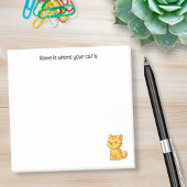 Cranky Orange Tabby Cat Custom Text Post-it® Notes