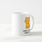 Cranky Orange Tabby Cat Koffiemok (Voorkant rechts)