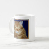 Cranky Oranje Maine Coon Coffee Mok (Voorkant links)