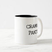 Cranky Pants - Ik haat morgens Tweekleurige Koffiemok (Voorkant rechts)