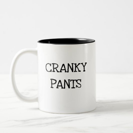 Cranky Pants - Ik haat morgens Tweekleurige Koffiemok (Links)