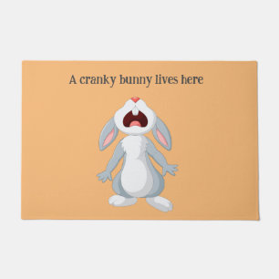 Cranky Rabbit Doormat Deurmat