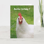 Cranky Rooster Birthday Kaart (Voorkant)