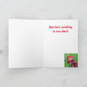 Cranky Rooster Birthday Kaart (Binnen)