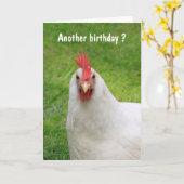 Cranky Rooster Birthday Kaart (Gele Bloem)