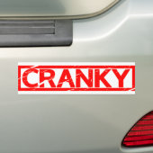 Cranky Stamp Bumpersticker (Op auto)
