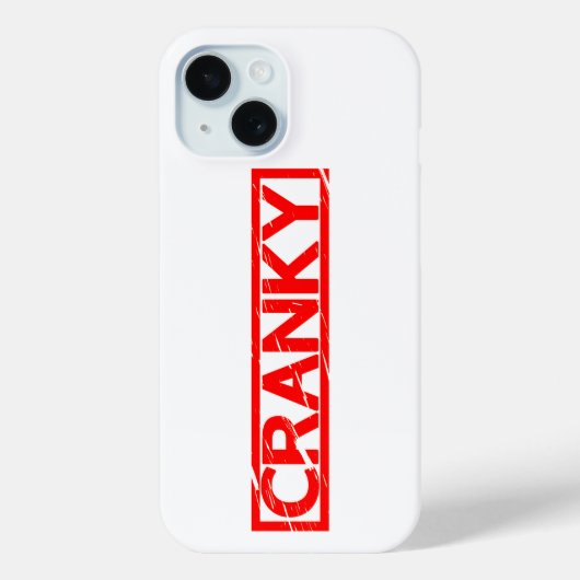 Cranky Stamp Case-Mate iPhone Case (Achterkant)