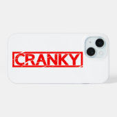 Cranky Stamp iPhone 15 Case (Achterkant horizontaal)