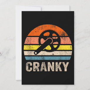 Cranky Sun Funny Bicycle Lovers Cycling Kaart