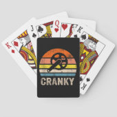 Cranky  Sun Funny Bicycle Lovers Cycling Pokerkaarten (Achterkant)