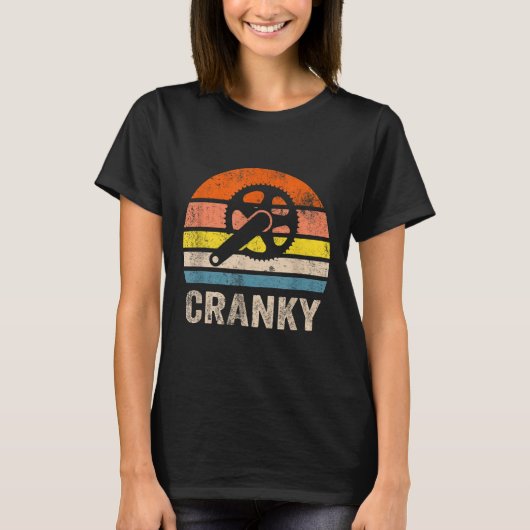 Cranky Sun Funny Bicycle Lovers Cycling T-shirt (Voorkant)